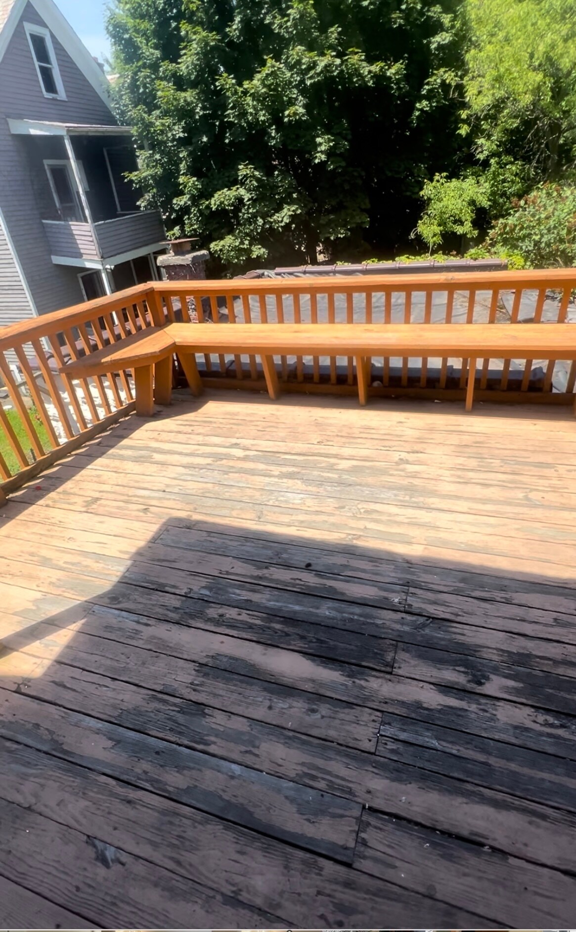 Back porch with built in seats - 94 Partridge St
