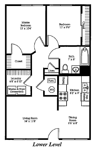 2BR/1BA - Charming and quite apartment community wit...