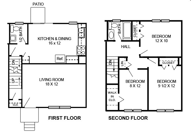 3BR/1.5BA - Pine Tree Townhomes