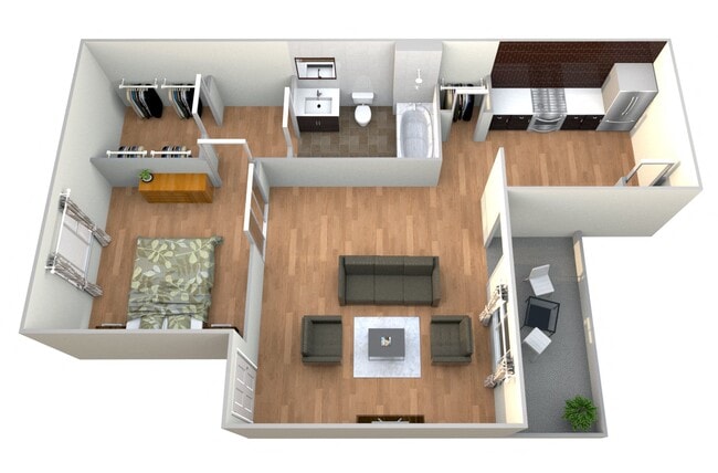 Floorplan - STATION 121 at Town Center Apartments