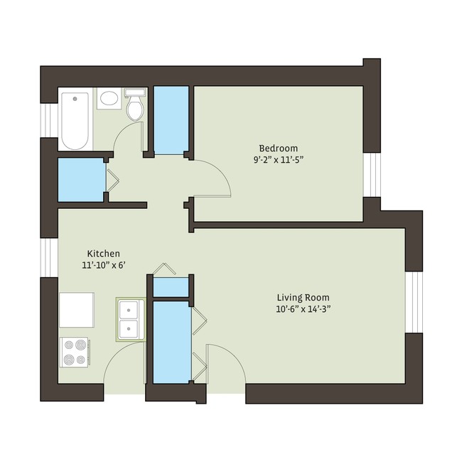 Floorplan - 4721 S. Ellis Avenue