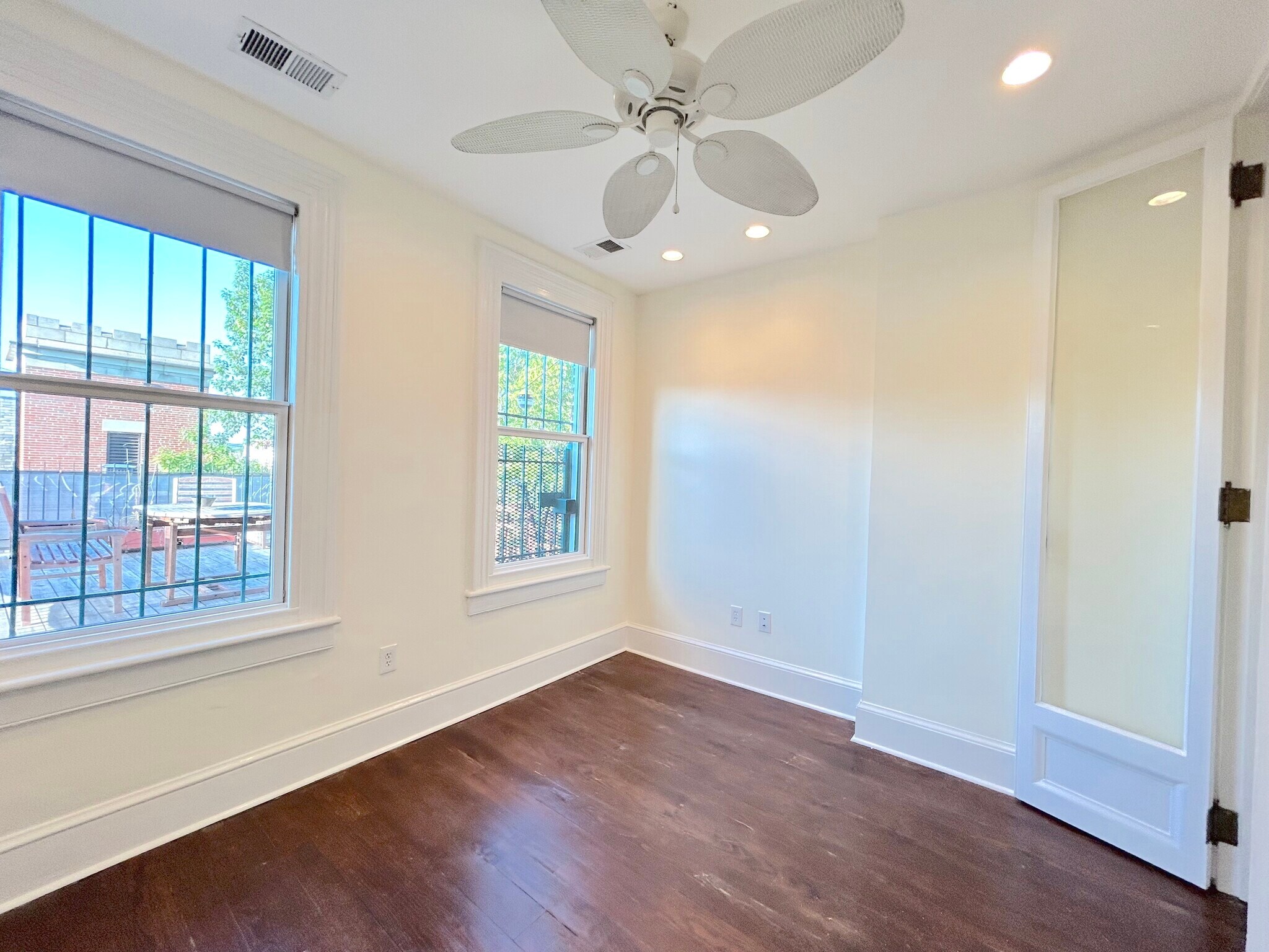 Bedroom with fan - 301 M St NW