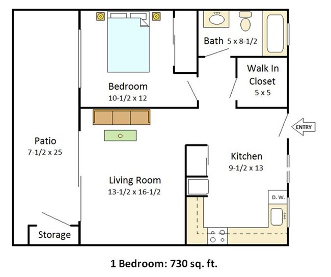 Floorplan - Garden Club Apartments