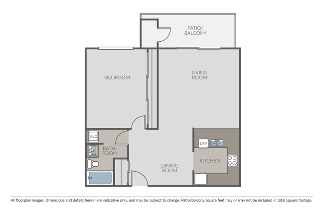 1 Bed 1 Bath B - The Rexford