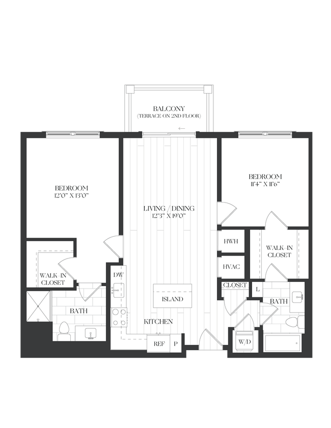 Floorplan - The Barrett at Chevy Chase Lake