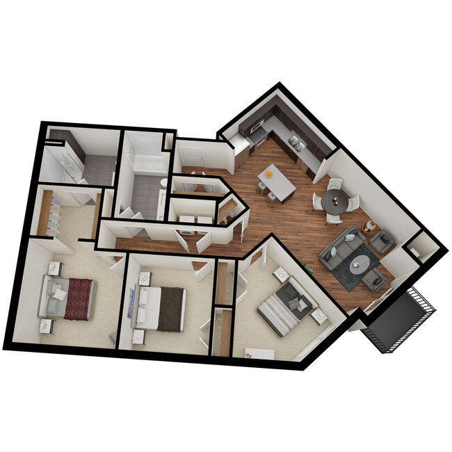 Floorplan - Lakeside Flats