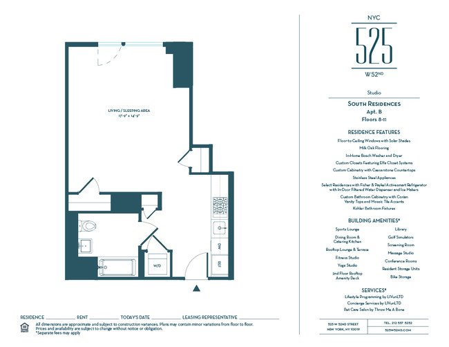 Floorplan - 525 West 52nd