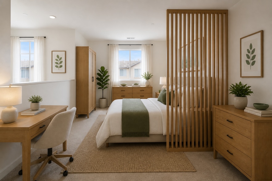rendering of loft converted to XL bedroom - 3092 Acebo Dr