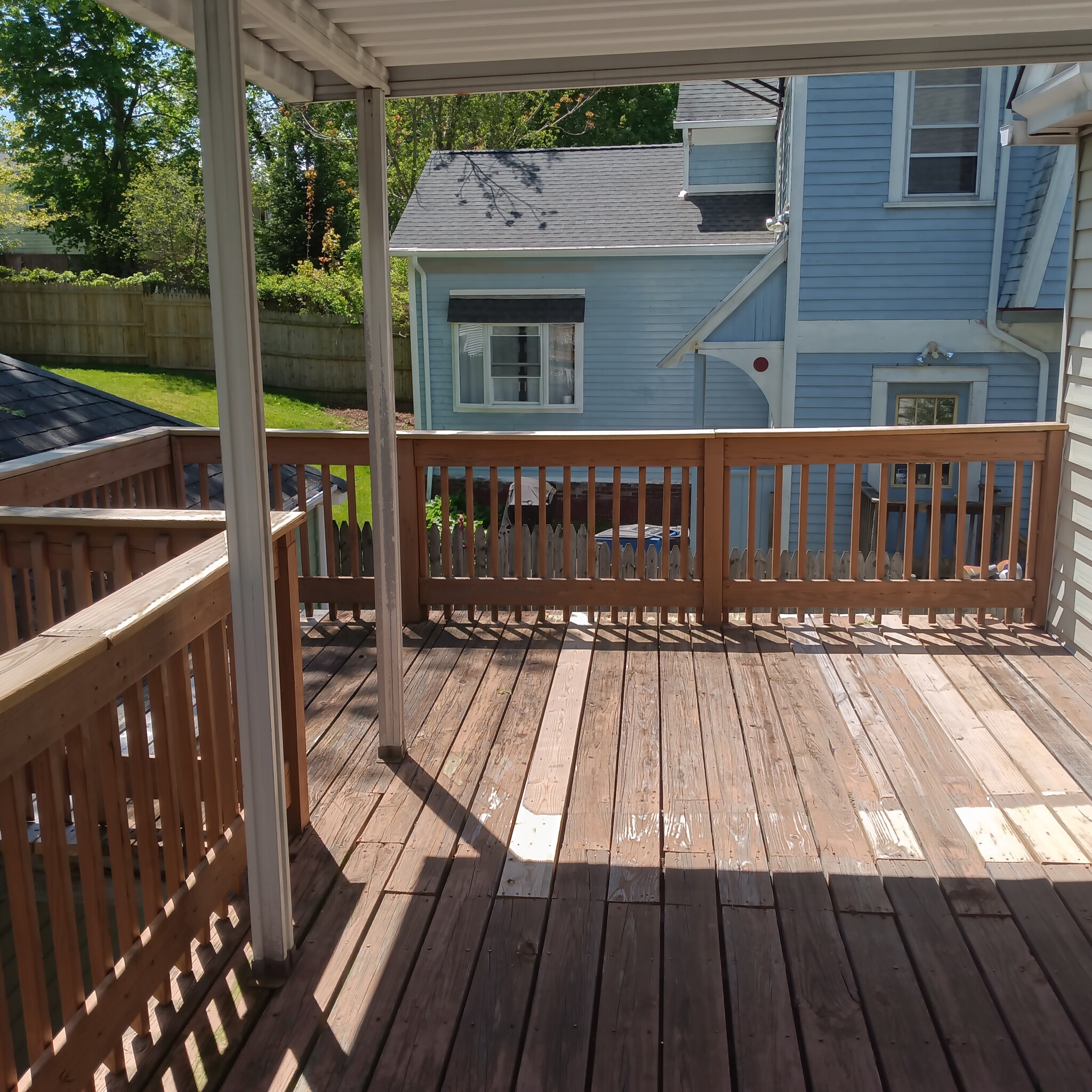 2nd floor rear porch - 261 View St