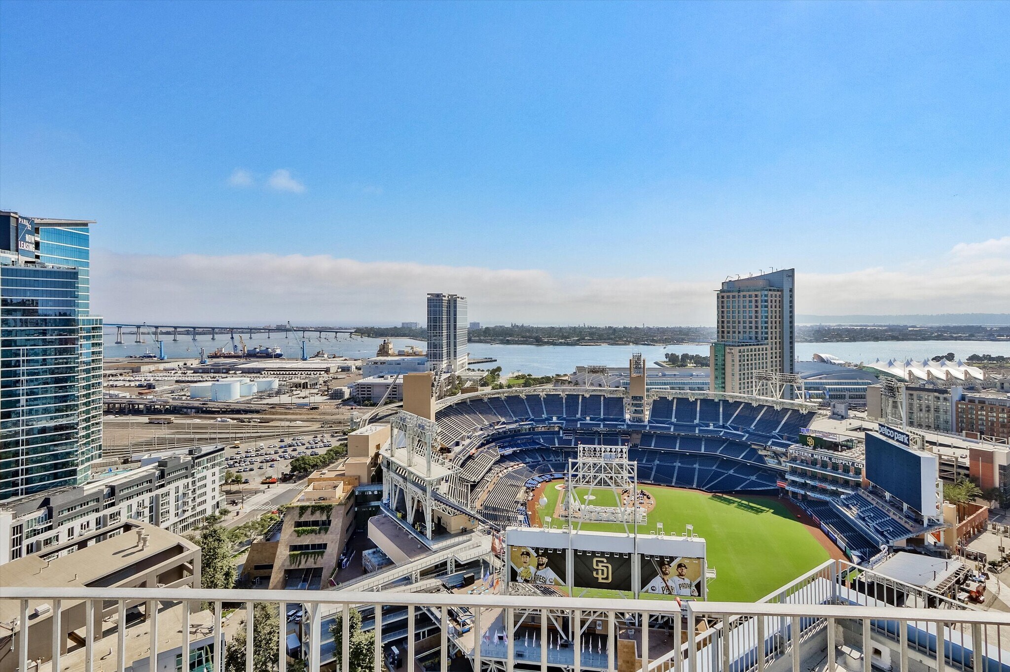 Views into Petco Park from Icon's rooftop - 321 10th