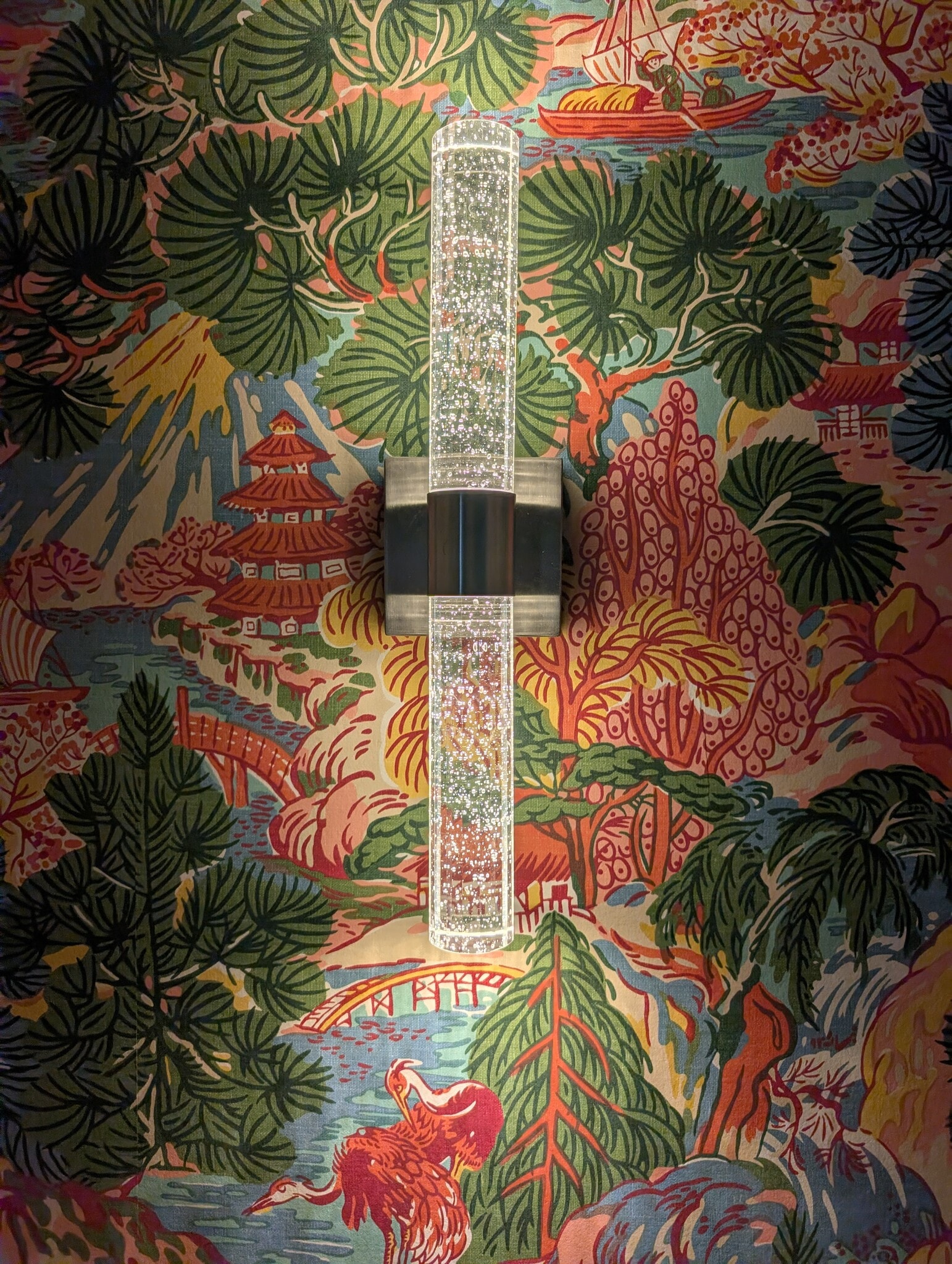 The powder room lighting detail. - 328 Lexington St