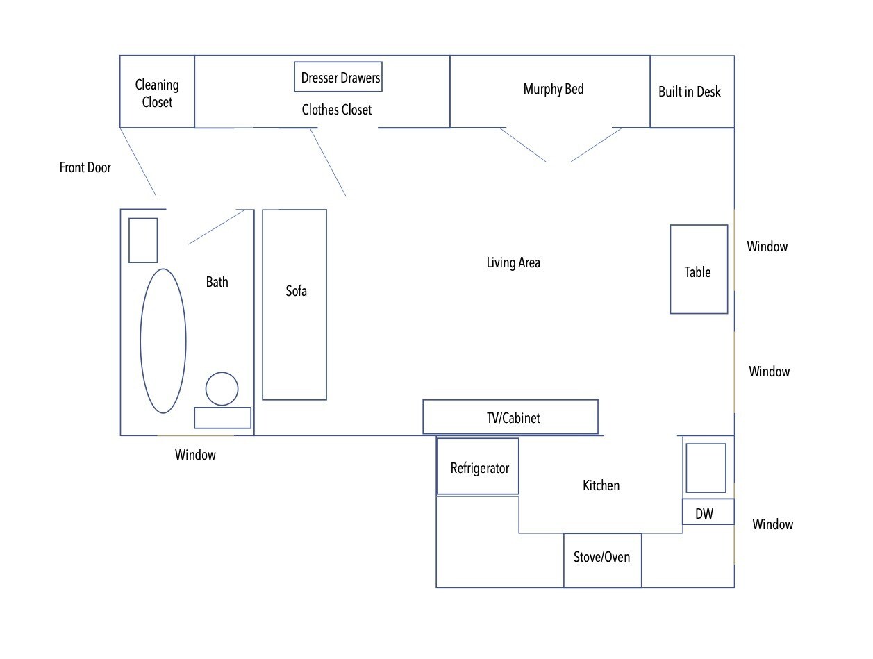 Studio Layout - 1155 Leavenworth St