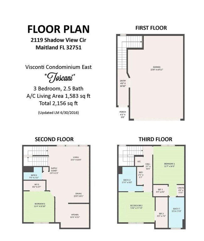 Building Photo - Immaculately updated 3/2.5 Three-Story Maitland Condo in Visconti!