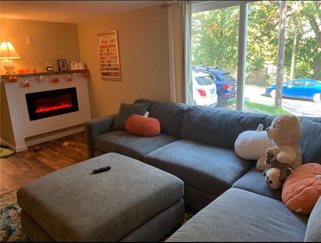 Cozy living room With electric fire place - 726 Cliff St