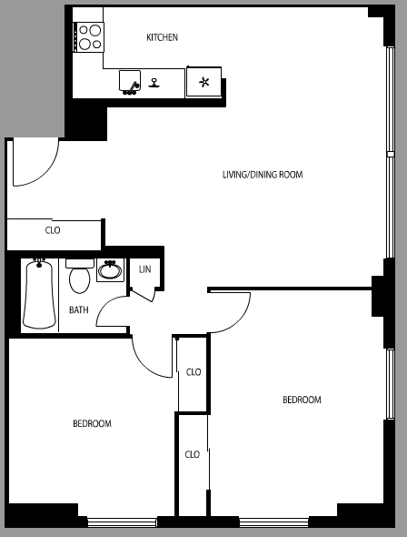 2BR/1BA - Riverwest Condominiums