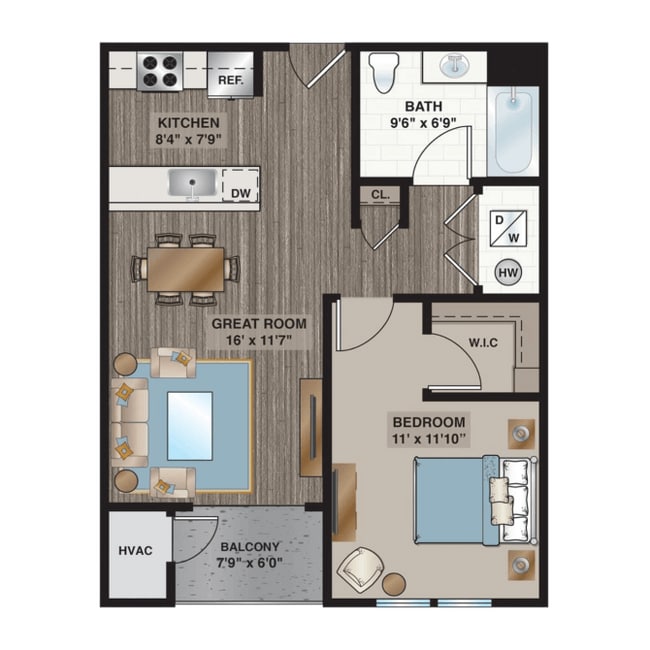 Floorplan - Summit Court Apartments I