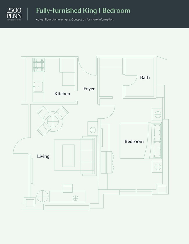 Floorplan - 2500 Penn, a Placemakr Experience