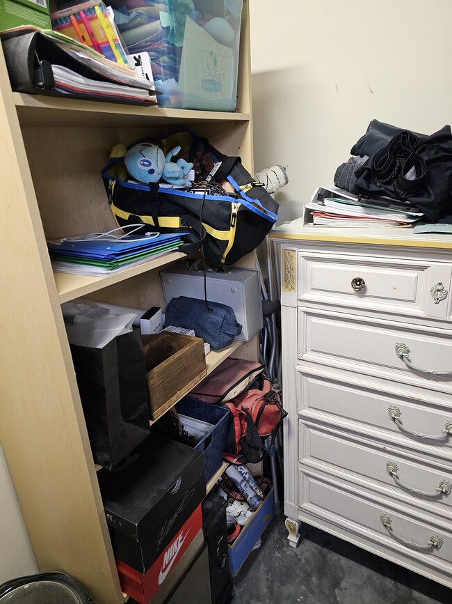 1 of 2 closets, shelving - 130 Little River Dr