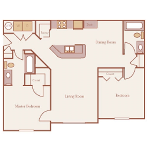 2BR/2BA - Thomas Chase Apartments