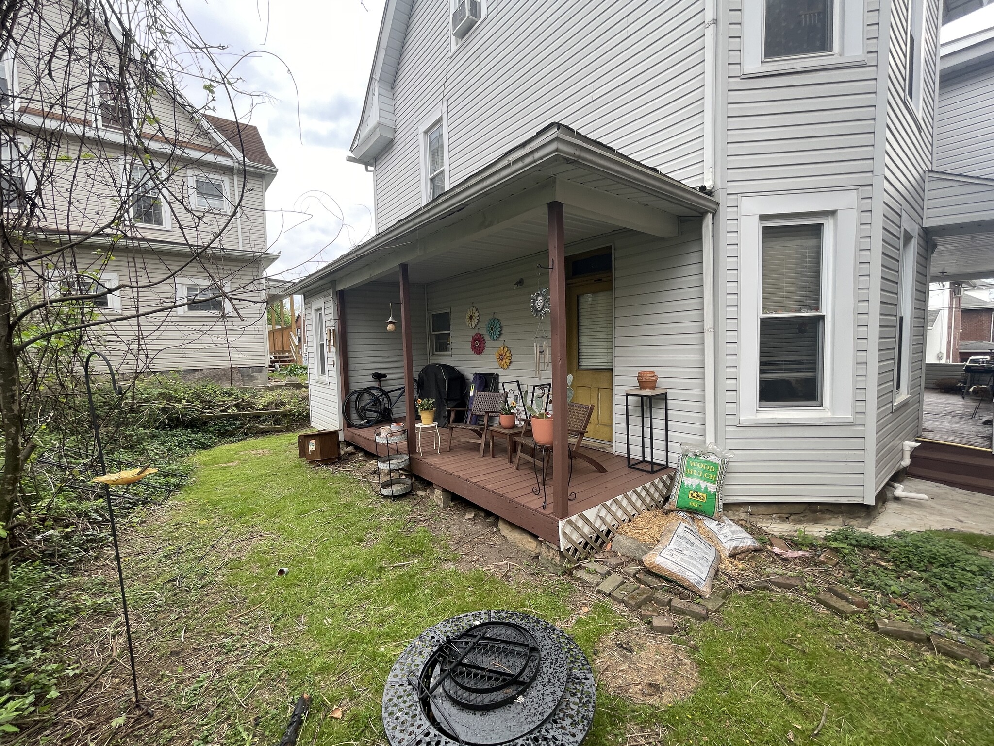 back yard porch - 326 Wilson Ave