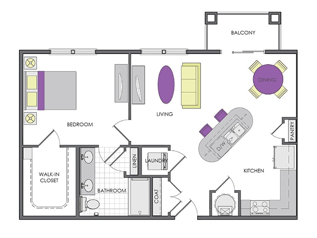 Foxtail | 1 Bed / 1 Bath - The Hamilton at Lakeside