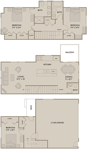 Floorplan - Northshore Townhomes