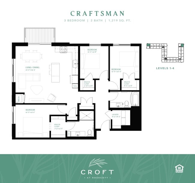 Floorplan - Croft at Rosecott