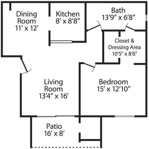 Floorplan - Mission Hill Apartments