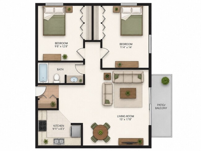 Floorplan - Walnut Street Apartments