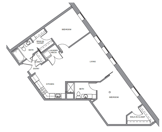 2BR/2BA - Elgin Artspace Lofts - For Artists Only