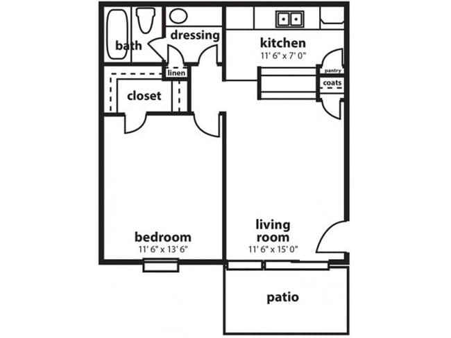 Floorplan - Northlake Apartments - Affordable Quiet Co...