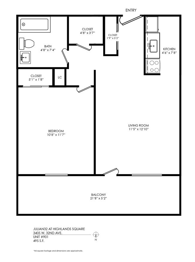 Floorplan - Julian32 at Highlands Square