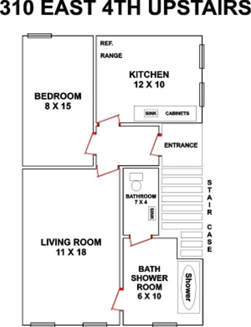 Apartment Layout - 310 E 4th St