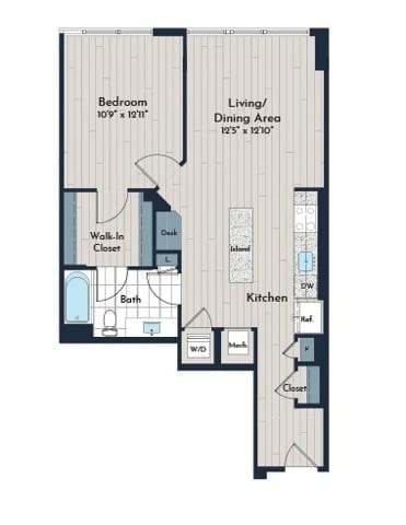 1B-4d Floor Plan - Meridian 2250 at Eisenhower Station