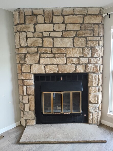 Wood burning fireplace - 1811 S Quebec Way