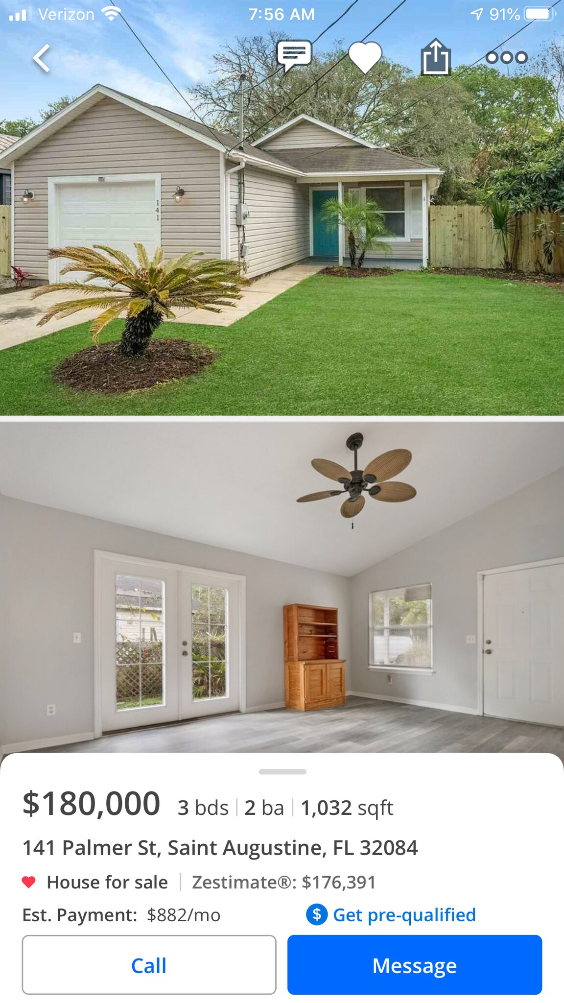 House will be painted white, black and gray next month. - 141 Palmer St