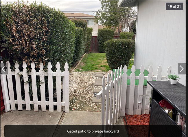 patio/ gated to yard - 3359 Payne Ave