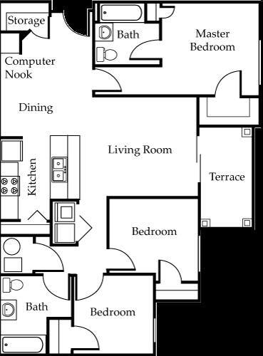 Floorplan - Tierra Antigua Apartments