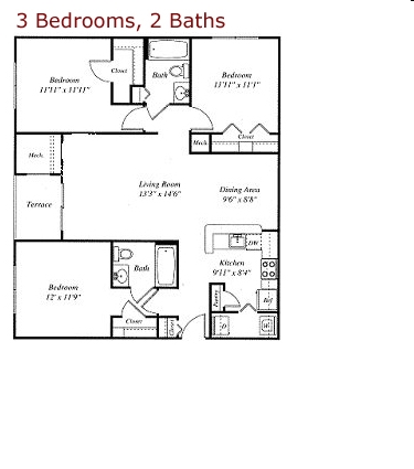 3BR/2BA - Wyndhurst at Plainsboro