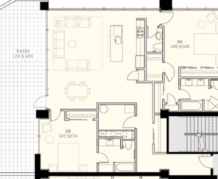Floorplan - 300 E 3rd St
