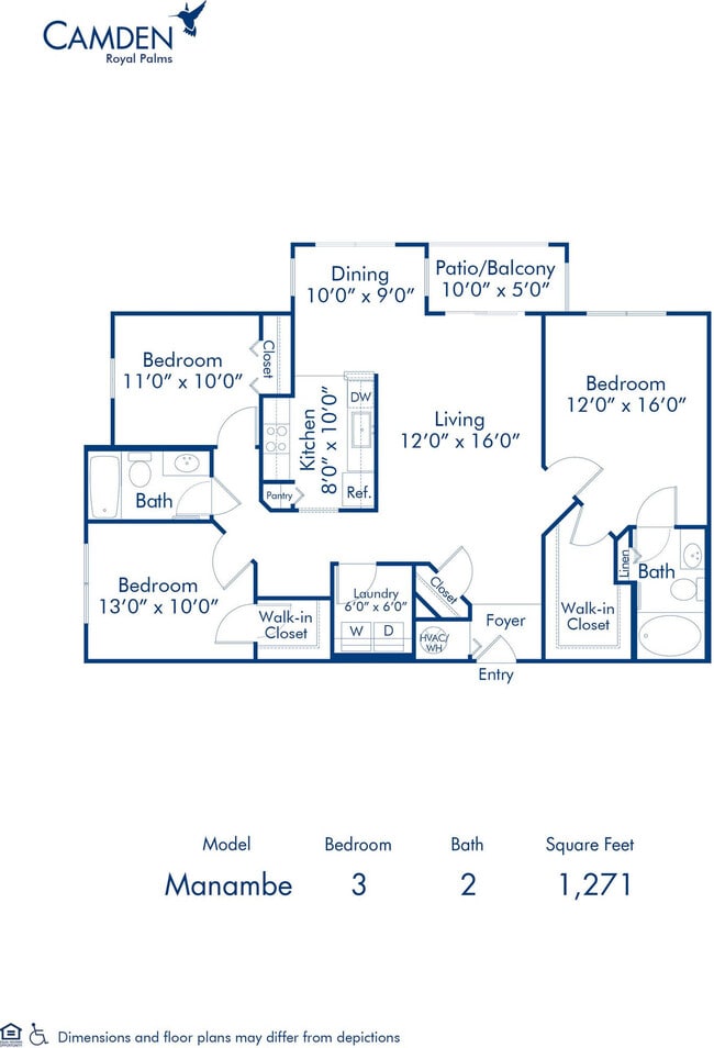 Floorplan - Camden Royal Palms