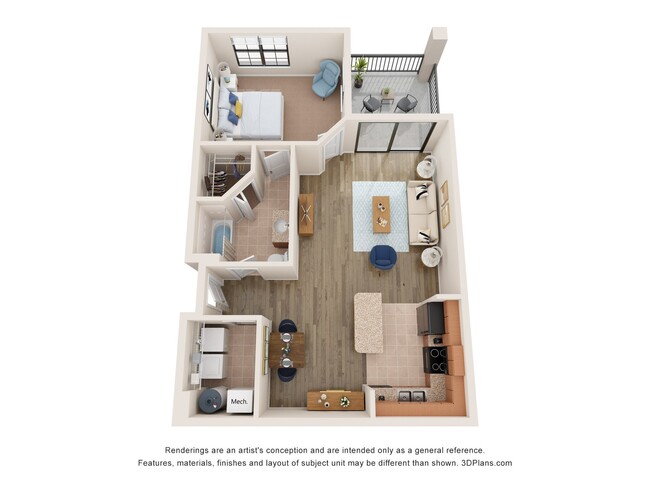 Floorplan - Wildflower Apartments