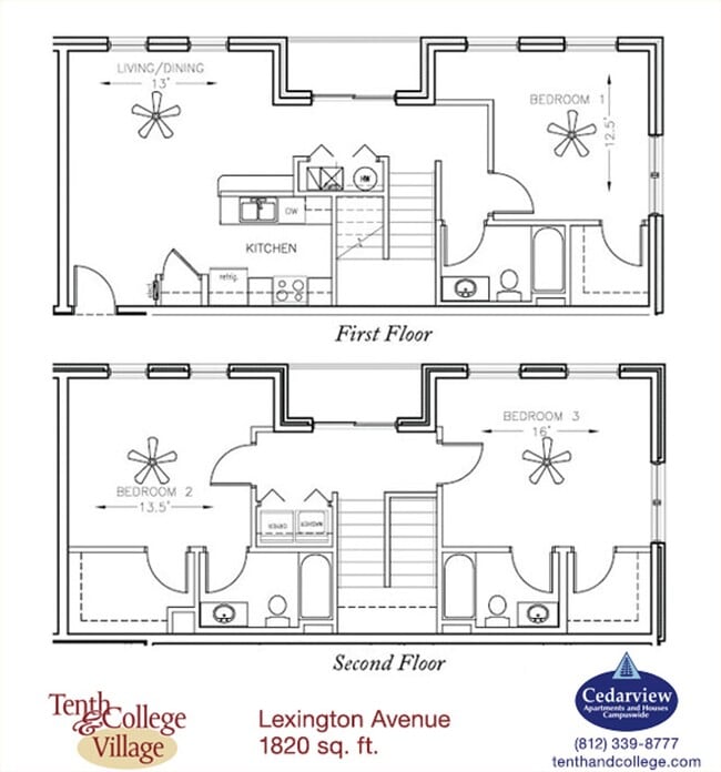 Floorplan - Tenth & College Village Apartments