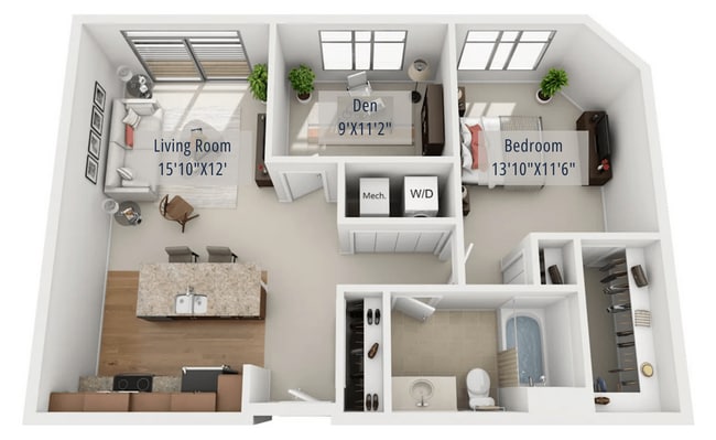 Floorplan - The Enclave Luxury Apartments