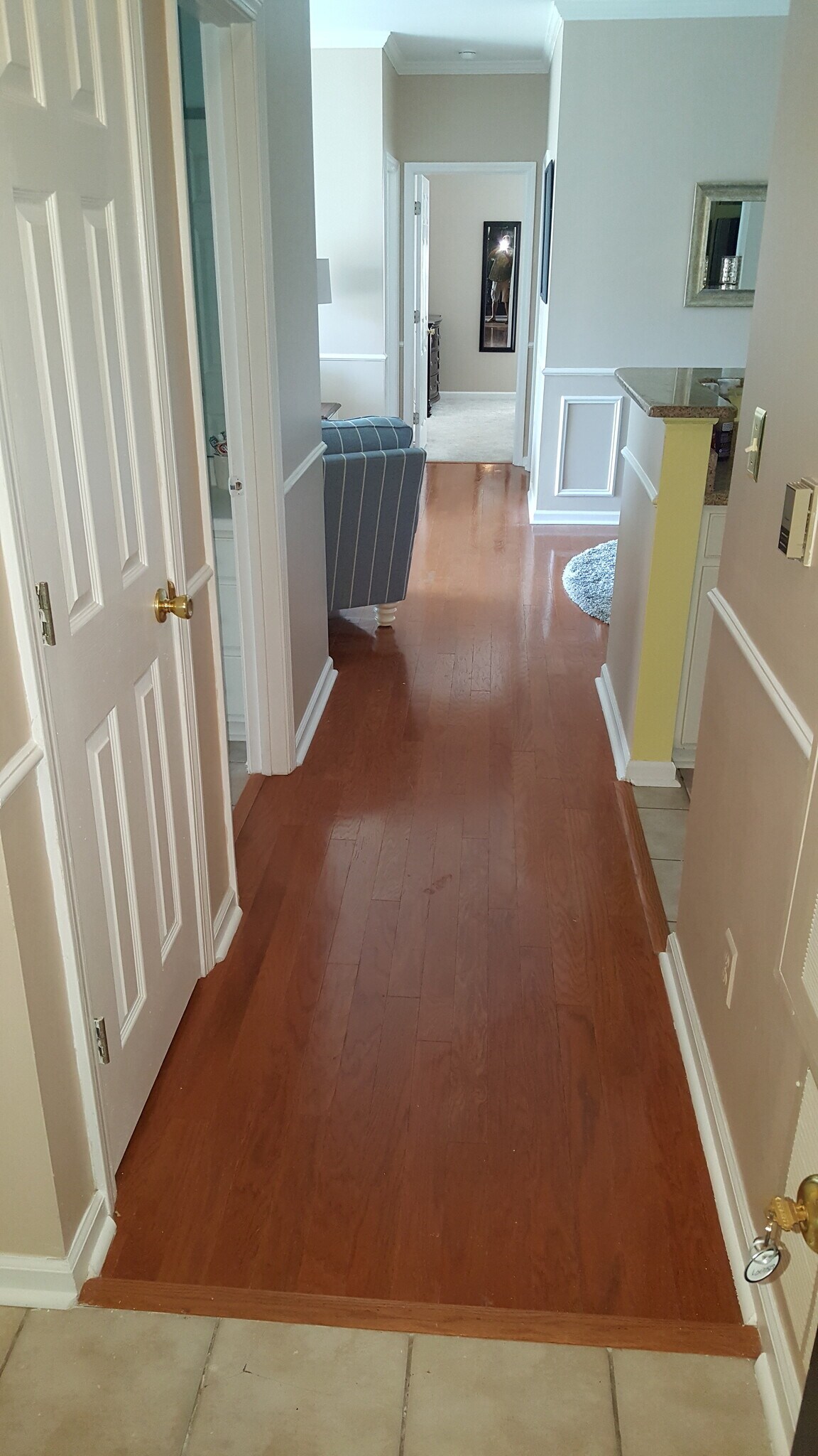 wood floors in main areas - 1600 Long Grove Dr