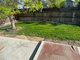 fenced back yard - 9516 Castle Ridge Cir