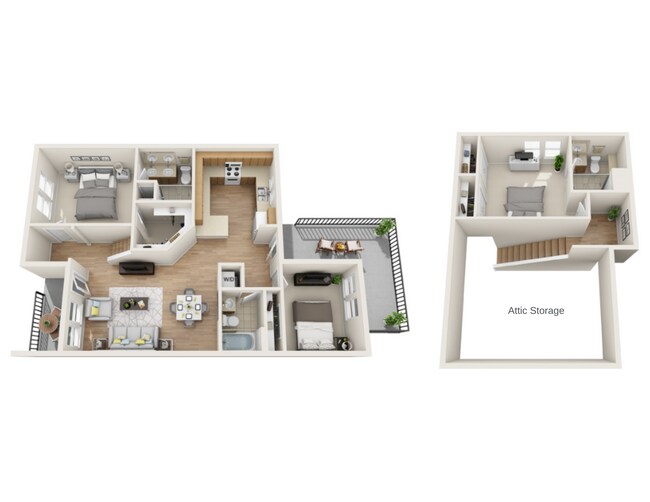 Floorplan - Cadia Myrtle Landing - Townhomes for Rent
