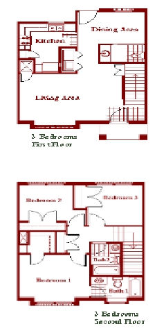 3BR/2.5BA - Red Oak Townhomes