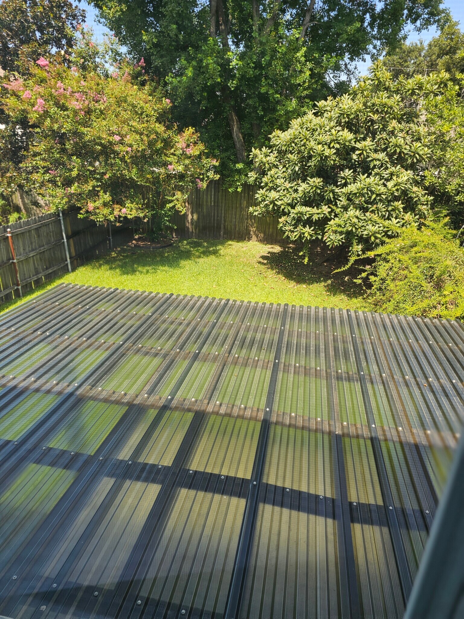 View from Bedroom 3 window if backyard - 117 28th St