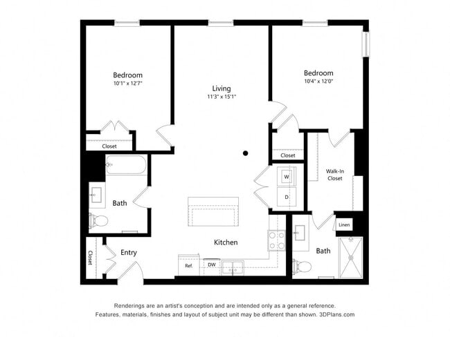 Floorplan - Upper Post Flats